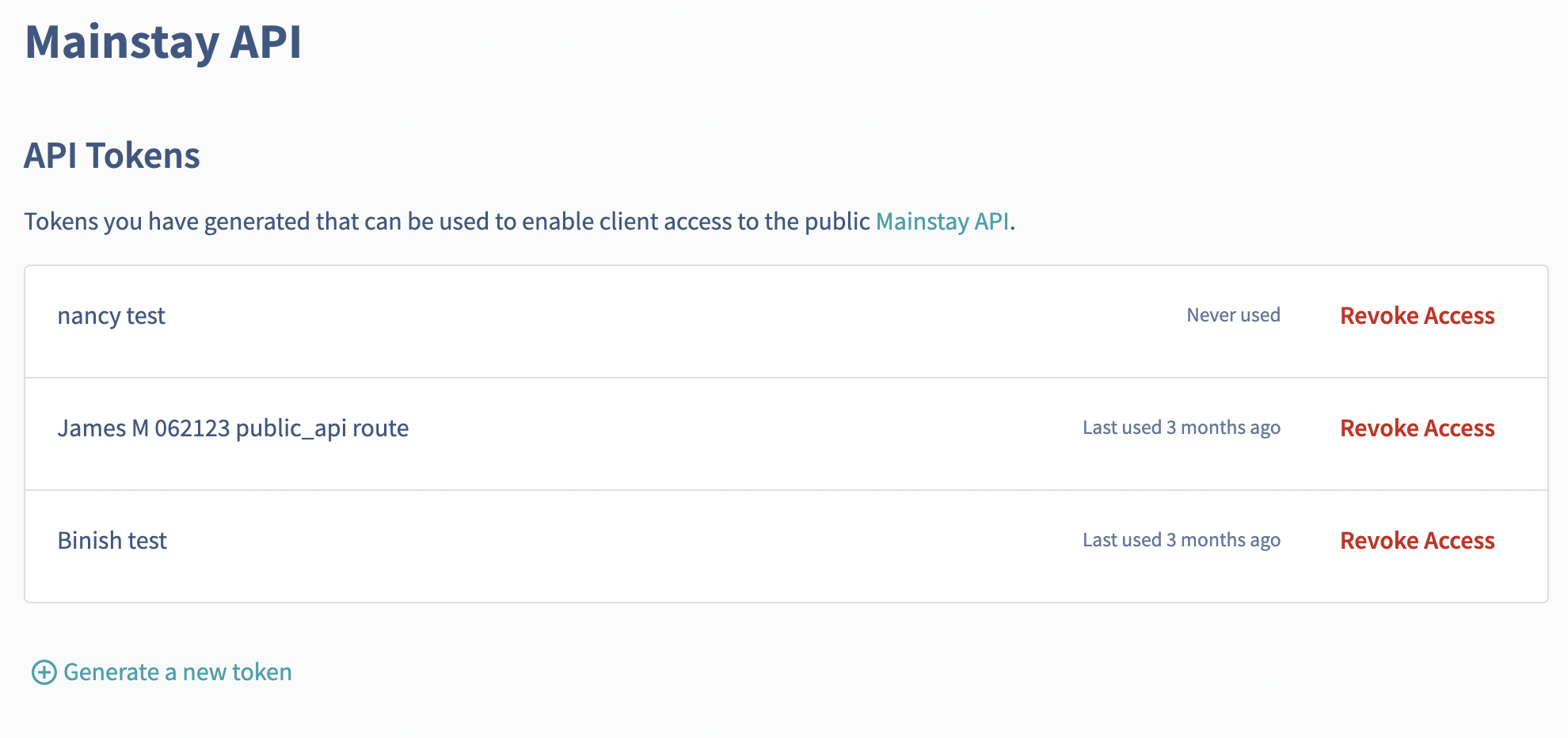 API tokens list.png