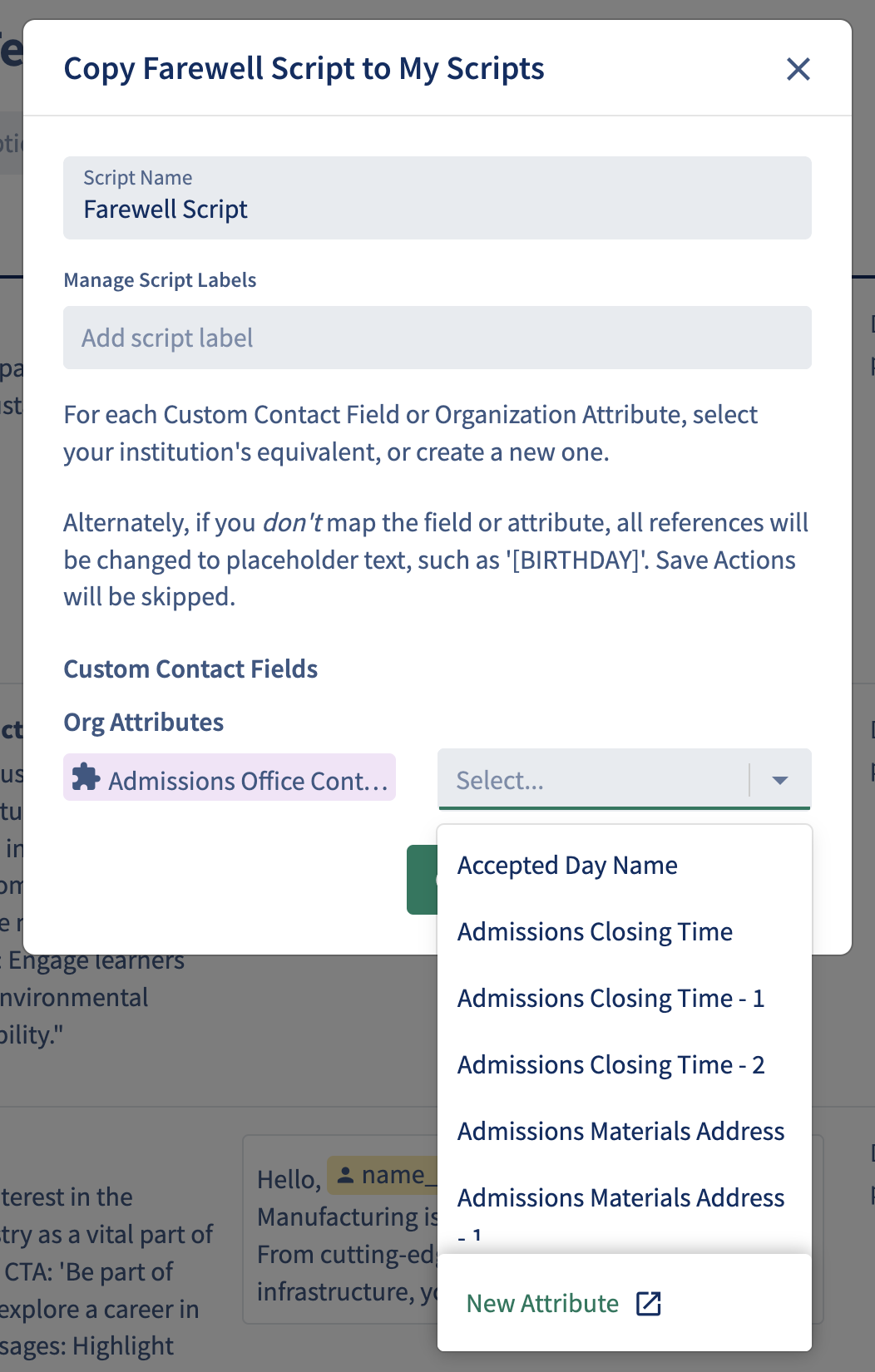 Script Library template attribute selection.png